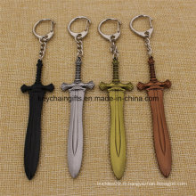 Hot Sale Fashion Metal Sword Keychain pour Letter Opener